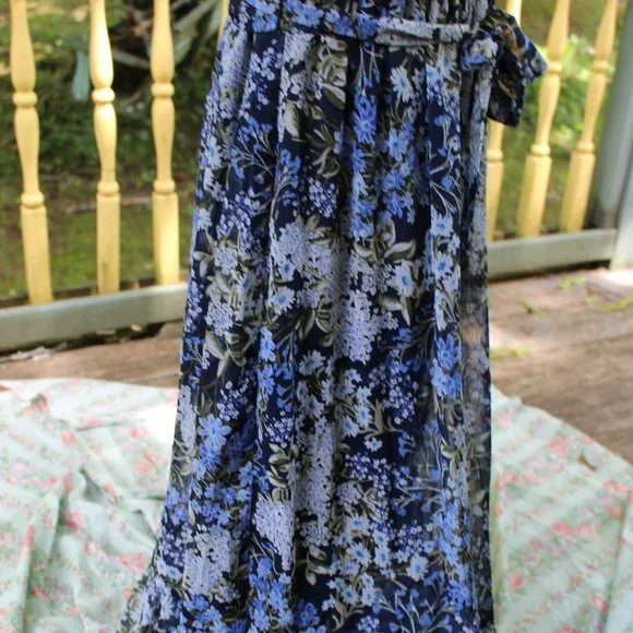 NWT Emma & Michelle Floral BoHo Dress Size L Easter Springtime Outfit - Picture 4 of 12